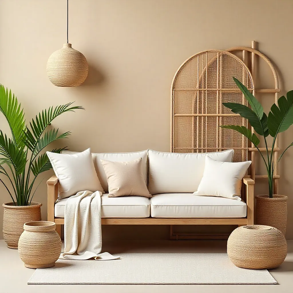 Balkon med belysning og hyggelig atmosfære