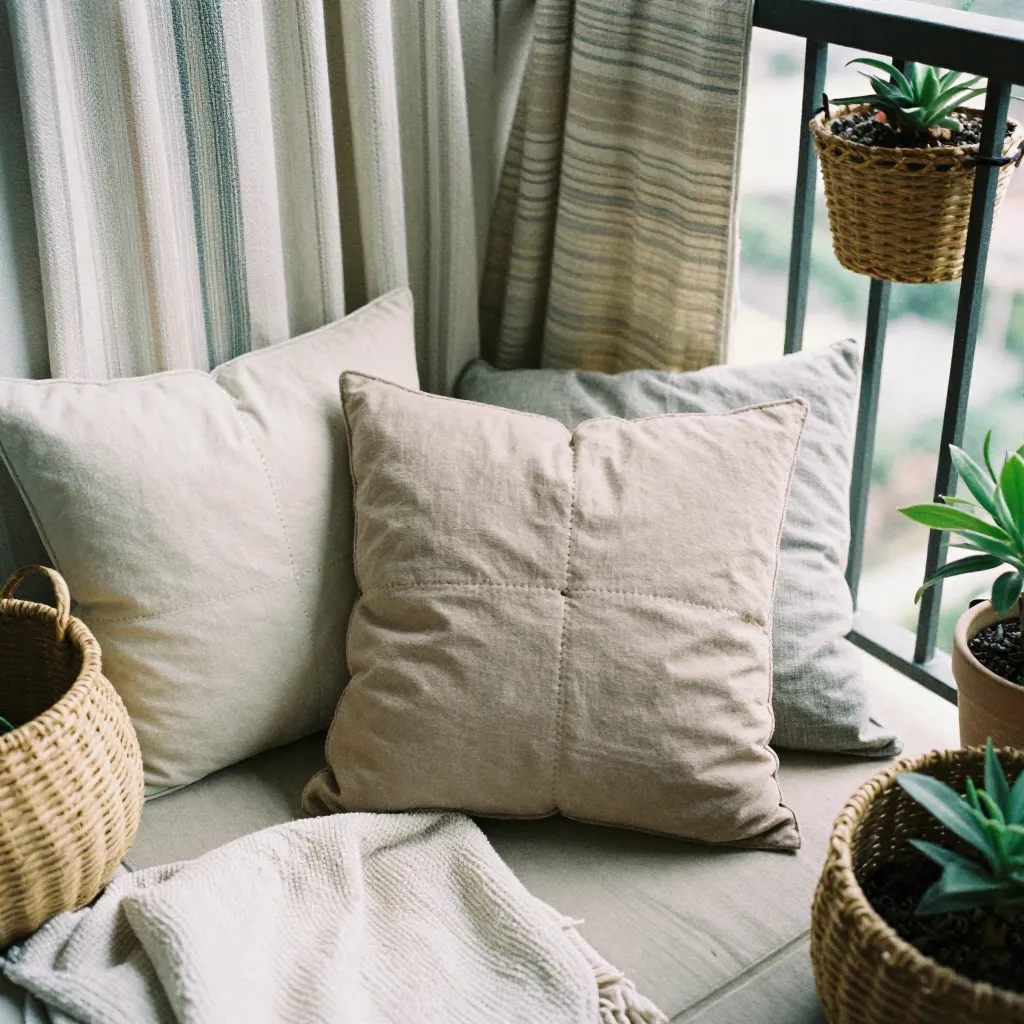 Forårsbalkon med friske planter