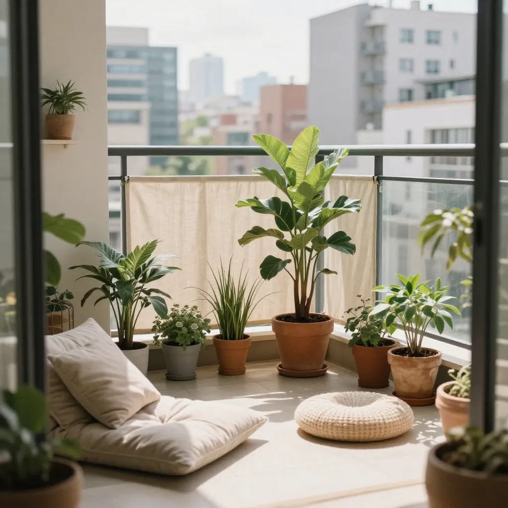 Banner med balkonindretning inspiration